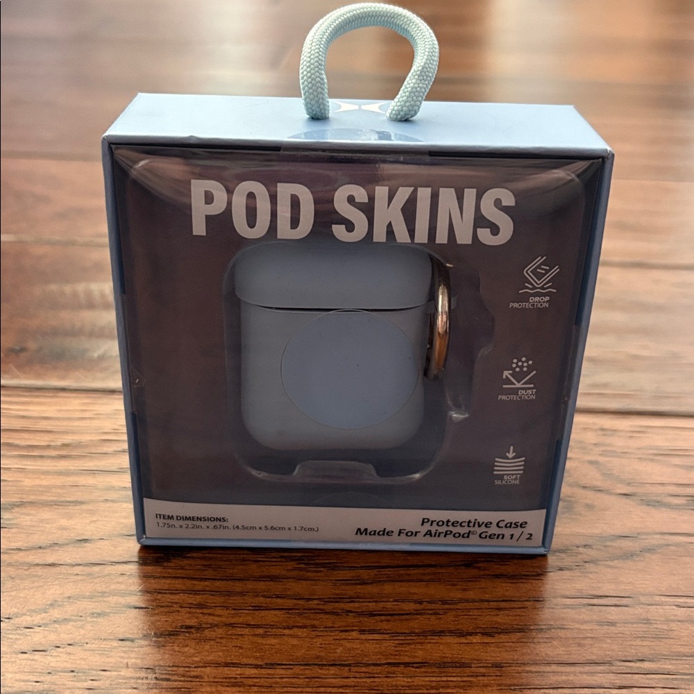 Light Blue AirPod Protective Case - Picture 2 of 4